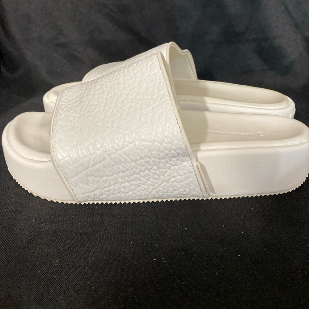 Men’s Y-3 White Slide Sandals - Minimal Platform Comfort